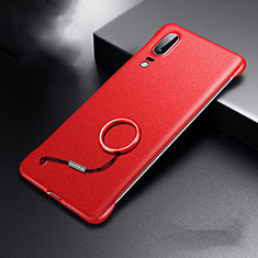 Handyhülle Hülle Hartschalen Kunststoff Schutzhülle Tasche Matt P01 für Huawei P20 Rot