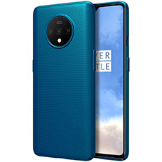 Handyhülle Hülle Hartschalen Kunststoff Schutzhülle Tasche Matt P01 für OnePlus 7T Blau