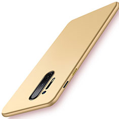 Handyhülle Hülle Hartschalen Kunststoff Schutzhülle Tasche Matt P01 für OnePlus 8 Pro Gold