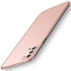 Handyhülle Hülle Hartschalen Kunststoff Schutzhülle Tasche Matt P01 für Oppo Reno4 5G Rosegold