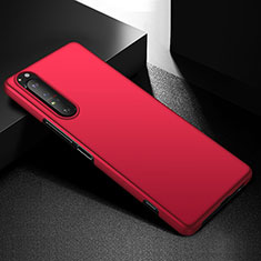 Handyhülle Hülle Hartschalen Kunststoff Schutzhülle Tasche Matt P01 für Sony Xperia 1 III Rot