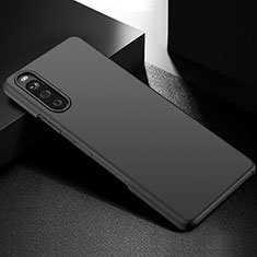 Handyhülle Hülle Hartschalen Kunststoff Schutzhülle Tasche Matt P01 für Sony Xperia 10 III Schwarz