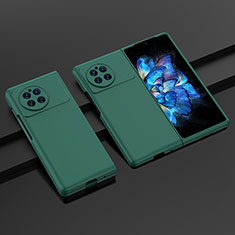 Handyhülle Hülle Hartschalen Kunststoff Schutzhülle Tasche Matt P01 für Vivo X Fold Plus Grün