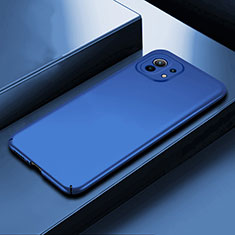 Handyhülle Hülle Hartschalen Kunststoff Schutzhülle Tasche Matt P01 für Xiaomi Mi 11 Lite 5G NE Blau