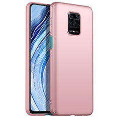 Handyhülle Hülle Hartschalen Kunststoff Schutzhülle Tasche Matt P01 für Xiaomi Redmi Note 9S Rosegold