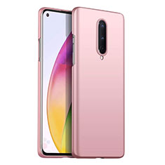 Handyhülle Hülle Hartschalen Kunststoff Schutzhülle Tasche Matt P02 für OnePlus 8 Rosa