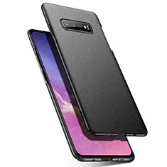 Handyhülle Hülle Hartschalen Kunststoff Schutzhülle Tasche Matt P02 für Samsung Galaxy S10 5G Schwarz