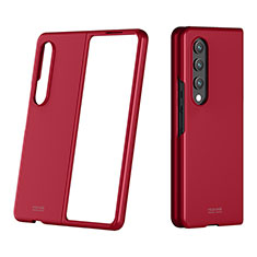 Handyhülle Hülle Hartschalen Kunststoff Schutzhülle Tasche Matt P03 für Samsung Galaxy Z Fold4 5G Rot