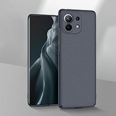 Handyhülle Hülle Hartschalen Kunststoff Schutzhülle Tasche Matt P03 für Xiaomi Mi 11 Lite 5G NE Grau