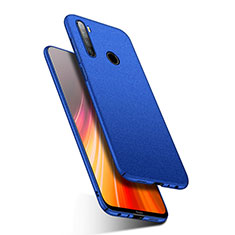 Handyhülle Hülle Hartschalen Kunststoff Schutzhülle Tasche Matt P03 für Xiaomi Redmi Note 8 (2021) Blau