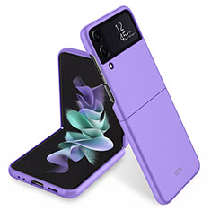 Handyhülle Hülle Hartschalen Kunststoff Schutzhülle Tasche Matt P04 für Samsung Galaxy Z Flip4 5G Violett