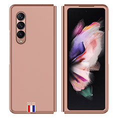 Handyhülle Hülle Hartschalen Kunststoff Schutzhülle Tasche Matt P04 für Samsung Galaxy Z Fold4 5G Rosegold