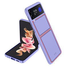 Handyhülle Hülle Hartschalen Kunststoff Schutzhülle Tasche Matt P05 für Samsung Galaxy Z Flip3 5G Violett