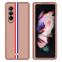 Handyhülle Hülle Hartschalen Kunststoff Schutzhülle Tasche Matt P05 für Samsung Galaxy Z Fold3 5G Rosegold