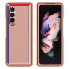 Handyhülle Hülle Hartschalen Kunststoff Schutzhülle Tasche Matt P06 für Samsung Galaxy Z Fold3 5G Rosegold