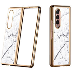 Handyhülle Hülle Hartschalen Kunststoff Schutzhülle Tasche Matt P08 für Samsung Galaxy Z Fold4 5G Gold