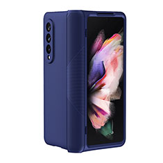 Handyhülle Hülle Hartschalen Kunststoff Schutzhülle Tasche Matt R01 für Samsung Galaxy Z Fold3 5G Blau