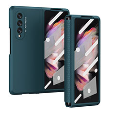 Handyhülle Hülle Hartschalen Kunststoff Schutzhülle Tasche Matt R02 für Samsung Galaxy Z Fold3 5G Grün