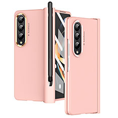 Handyhülle Hülle Hartschalen Kunststoff Schutzhülle Tasche Matt R07 für Samsung Galaxy Z Fold3 5G Rosegold