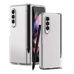 Handyhülle Hülle Hartschalen Kunststoff Schutzhülle Tasche Matt T01 für Samsung Galaxy Z Fold3 5G Klar