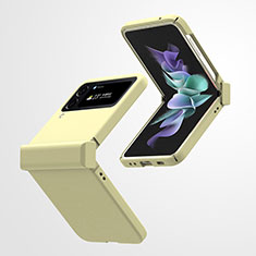 Handyhülle Hülle Hartschalen Kunststoff Schutzhülle Tasche Matt T02 für Samsung Galaxy Z Flip4 5G Gelb