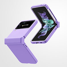 Handyhülle Hülle Hartschalen Kunststoff Schutzhülle Tasche Matt T02 für Samsung Galaxy Z Flip4 5G Violett