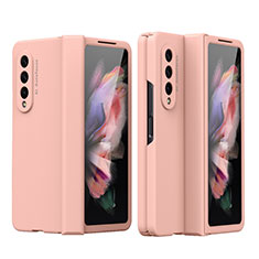 Handyhülle Hülle Hartschalen Kunststoff Schutzhülle Tasche Matt T02 für Samsung Galaxy Z Fold3 5G Rosegold