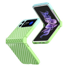 Handyhülle Hülle Hartschalen Kunststoff Schutzhülle Tasche Matt T03 für Samsung Galaxy Z Flip4 5G Grün