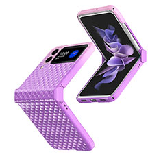 Handyhülle Hülle Hartschalen Kunststoff Schutzhülle Tasche Matt T03 für Samsung Galaxy Z Flip4 5G Violett