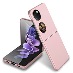 Handyhülle Hülle Hartschalen Kunststoff Schutzhülle Tasche Matt Vorder und Rückseite 360 Grad Ganzkörper AC5 für Huawei P60 Pocket Rosegold