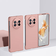 Handyhülle Hülle Hartschalen Kunststoff Schutzhülle Tasche Matt Vorder und Rückseite 360 Grad Ganzkörper BH1 für Huawei Mate X3 Rosegold