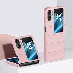 Handyhülle Hülle Hartschalen Kunststoff Schutzhülle Tasche Matt Vorder und Rückseite 360 Grad Ganzkörper BH1 für Oppo Find N2 Flip 5G Rosa