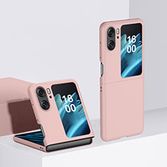 Handyhülle Hülle Hartschalen Kunststoff Schutzhülle Tasche Matt Vorder und Rückseite 360 Grad Ganzkörper BH2 für Oppo Find N2 Flip 5G Rosa