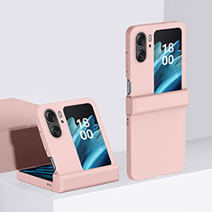 Handyhülle Hülle Hartschalen Kunststoff Schutzhülle Tasche Matt Vorder und Rückseite 360 Grad Ganzkörper BH3 für Oppo Find N2 Flip 5G Rosa