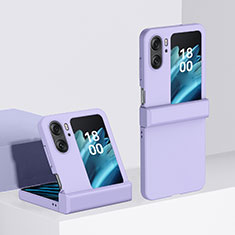 Handyhülle Hülle Hartschalen Kunststoff Schutzhülle Tasche Matt Vorder und Rückseite 360 Grad Ganzkörper BH3 für Oppo Find N2 Flip 5G Violett