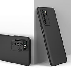 Handyhülle Hülle Hartschalen Kunststoff Schutzhülle Tasche Matt Vorder und Rückseite 360 Grad Ganzkörper P01 für Huawei Nova 7 SE 5G Schwarz