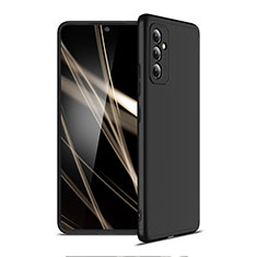 Handyhülle Hülle Hartschalen Kunststoff Schutzhülle Tasche Matt Vorder und Rückseite 360 Grad Ganzkörper P01 für Samsung Galaxy A54 5G Schwarz