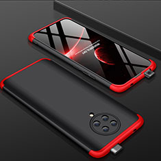 Handyhülle Hülle Hartschalen Kunststoff Schutzhülle Tasche Matt Vorder und Rückseite 360 Grad Ganzkörper P01 für Xiaomi Poco F2 Pro Rot und Schwarz