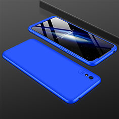 Handyhülle Hülle Hartschalen Kunststoff Schutzhülle Tasche Matt Vorder und Rückseite 360 Grad Ganzkörper P03 für Xiaomi Redmi 9i Blau