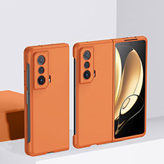 Handyhülle Hülle Hartschalen Kunststoff Schutzhülle Tasche Matt Vorder und Rückseite 360 Grad Ganzkörper QH1 für Huawei Honor Magic Vs 5G Orange