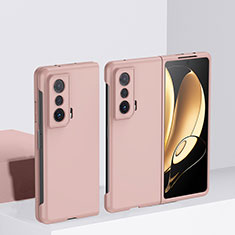 Handyhülle Hülle Hartschalen Kunststoff Schutzhülle Tasche Matt Vorder und Rückseite 360 Grad Ganzkörper QH1 für Huawei Honor Magic Vs 5G Rosegold