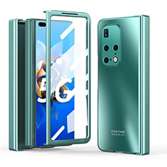 Handyhülle Hülle Hartschalen Kunststoff Schutzhülle Tasche Matt Vorder und Rückseite 360 Grad Ganzkörper ZL5 für Huawei Mate X2 Grün