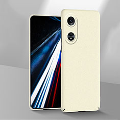 Handyhülle Hülle Hartschalen Kunststoff Schutzhülle Tasche Matt YK1 für Oppo A18 Weiß