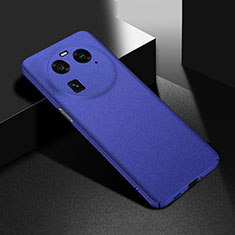 Handyhülle Hülle Hartschalen Kunststoff Schutzhülle Tasche Matt YK1 für Oppo Find X6 5G Blau