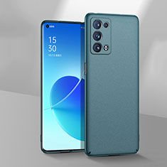 Handyhülle Hülle Hartschalen Kunststoff Schutzhülle Tasche Matt YK1 für Oppo Reno6 Pro 5G Grün