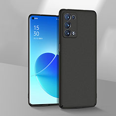 Handyhülle Hülle Hartschalen Kunststoff Schutzhülle Tasche Matt YK1 für Oppo Reno6 Pro 5G Schwarz