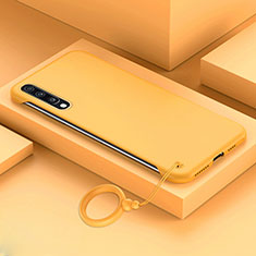 Handyhülle Hülle Hartschalen Kunststoff Schutzhülle Tasche Matt YK1 für Samsung Galaxy A70S Gelb