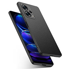 Handyhülle Hülle Hartschalen Kunststoff Schutzhülle Tasche Matt YK1 für Xiaomi Redmi Note 12 Pro 5G Schwarz