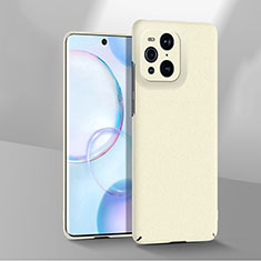 Handyhülle Hülle Hartschalen Kunststoff Schutzhülle Tasche Matt YK2 für Oppo Find X3 5G Weiß