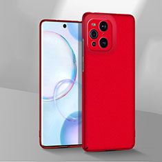 Handyhülle Hülle Hartschalen Kunststoff Schutzhülle Tasche Matt YK2 für Oppo Find X3 Pro 5G Rot